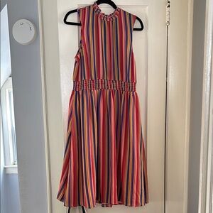 ModCloth Colorful Striped Dress with pockets Large